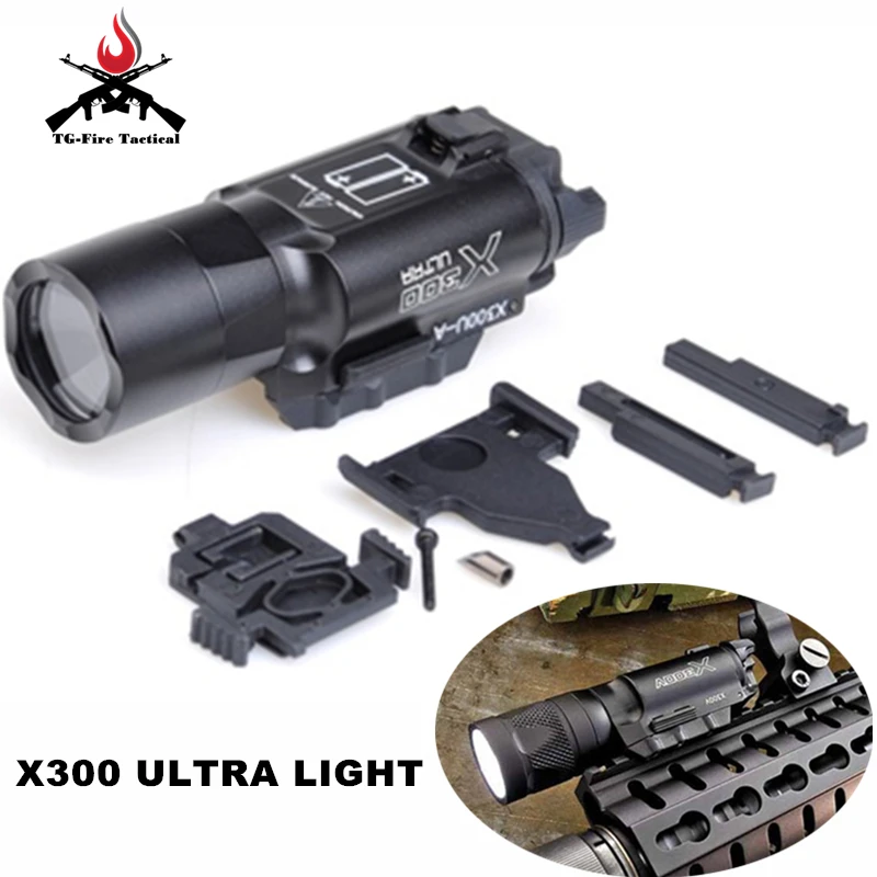 Lumen com Picatinny Elemento Airsoft Surefir Ultra X300u Fashlight Arma Pistola Lanterna 370 Rail X300