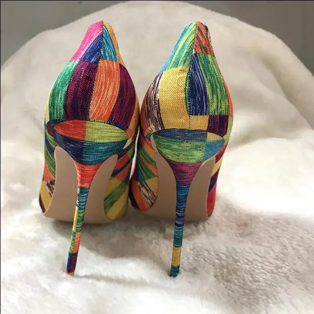 Nave Tacones De Cm Calidad Heel La Plataforma Aguja Heel Del Manera Rejilla Punta Mujeres Bombas 10cm 12cm on 12 Zapatos Color Heel Alta Gota 8cm Vestir Slip qEAvxTwH