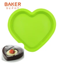 BAKER DEPOT силиконовая форма-сердце для торта Кондитерская выпечка жаропрочная посуда для пиццы инструмент в форме сердца большая форма торта для хлеба и выпечки формы для десертов