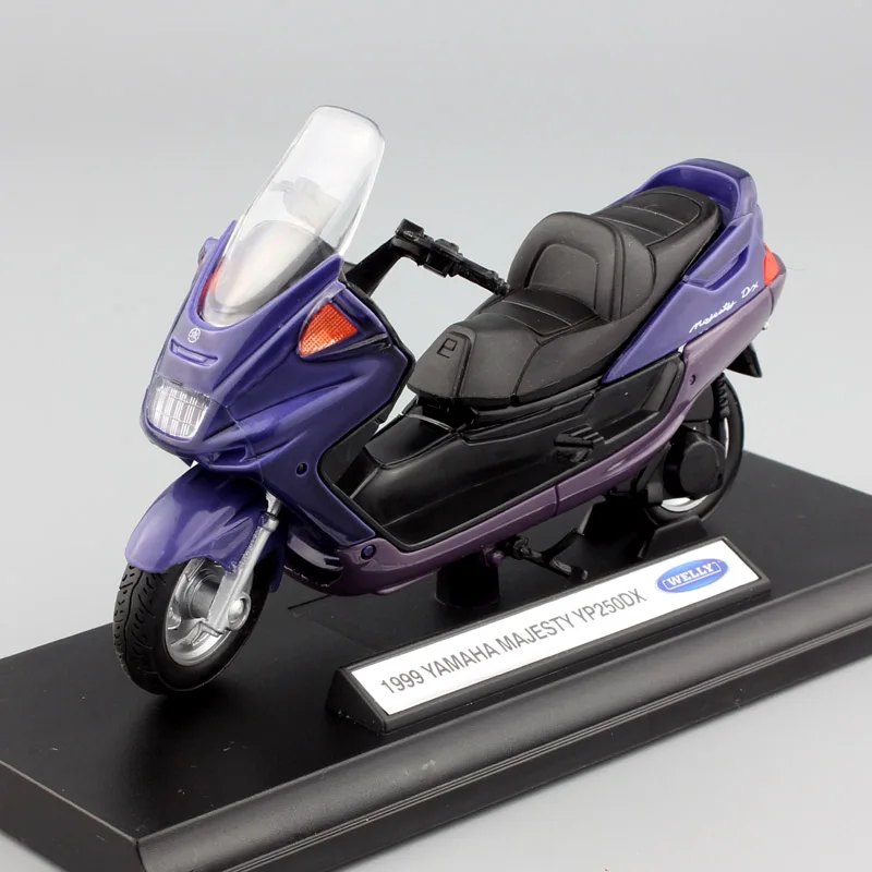 1:18 Масштаб маленький 1999 Yamaha Majesty YP250DX мотоцикл Мотоциклы скутер металлические миниатюрные модели литья под давлением с базовой коробкой детские игрушки - Цвет: Yamaha Majesty YP250