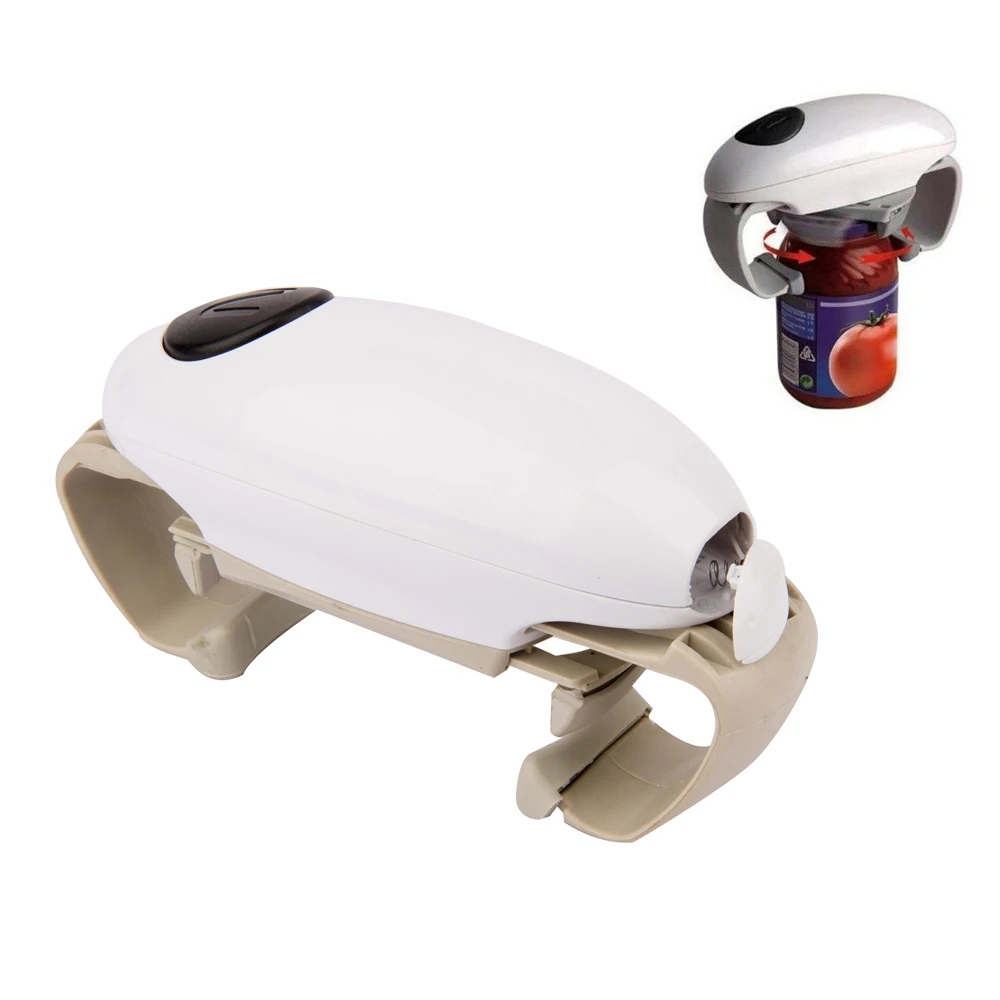 New One Touch Automatic Can Jar Opener Tin Open Tool Cordless Battery