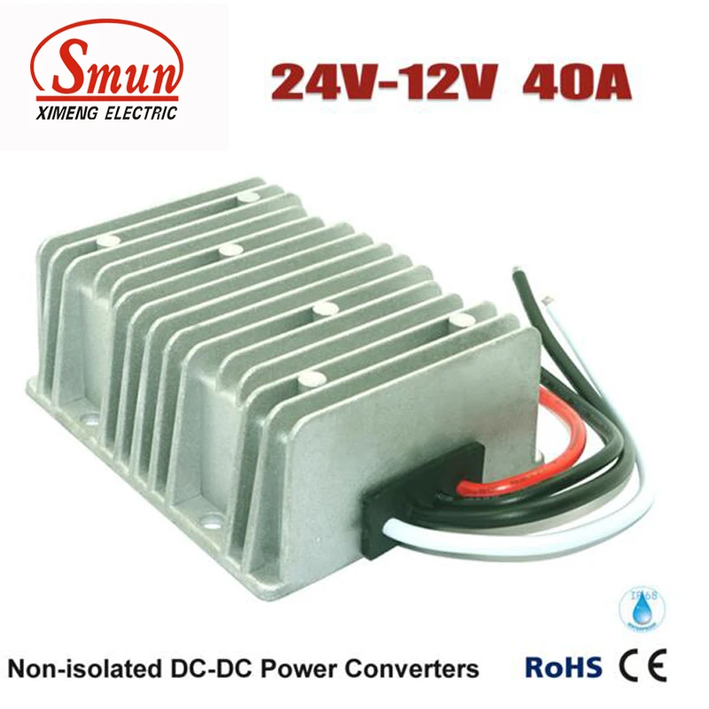 

24VDC to 12VDC 40A Step Down DC-DC Converter For Car and Golf Cart