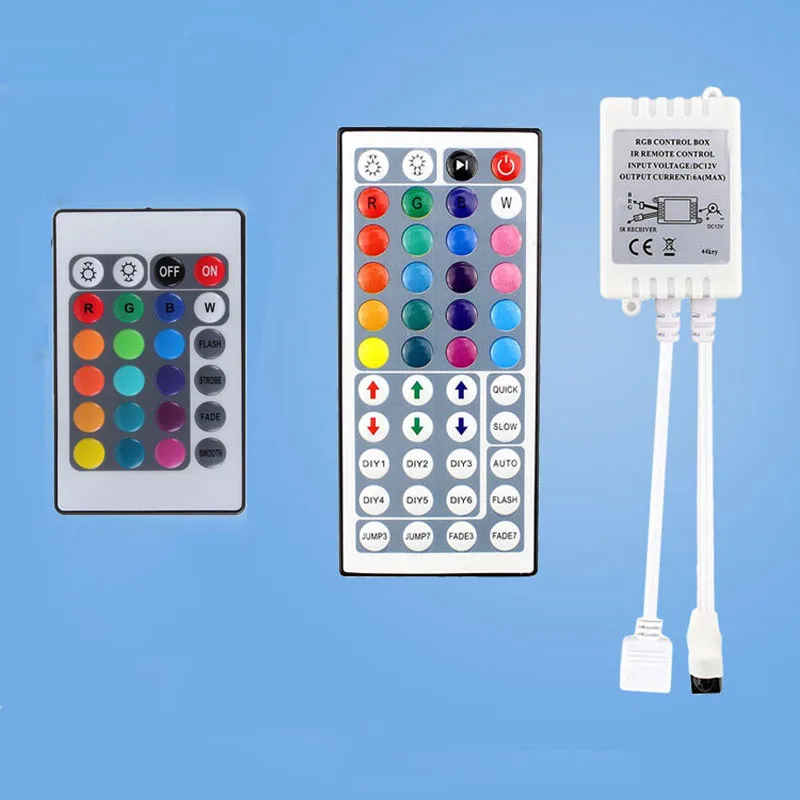 24/44 Key LED Strip RGB Controler Sound Voice Music Sensor Switch IR