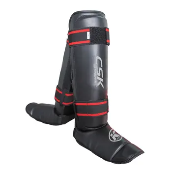 

2017 New CSK Shin Guards kickboxing Sanda boxing Leggings Ankle protection for MMA Muay thai shin pads