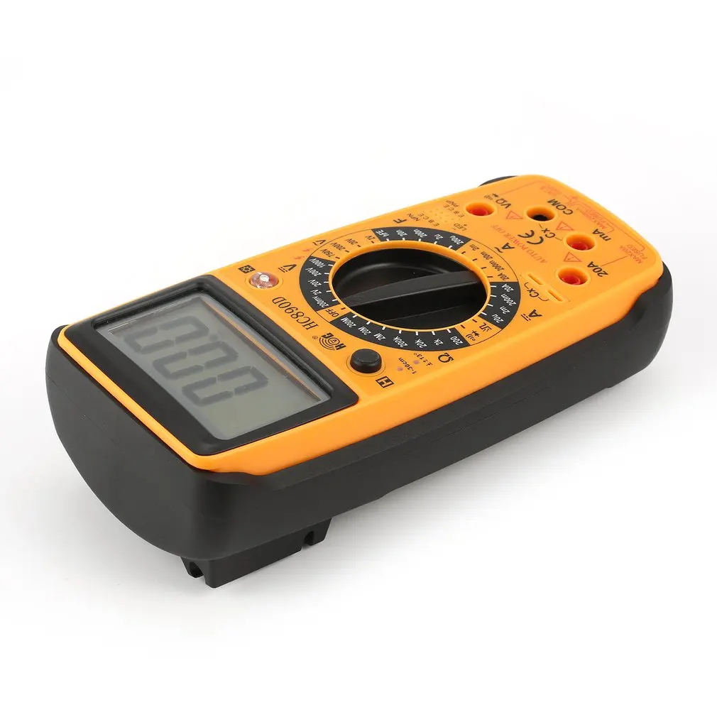 HC890D цифровой мультиметр AC DC Вольт Ампер Ом Емкость диод hFE инфракрасный метр