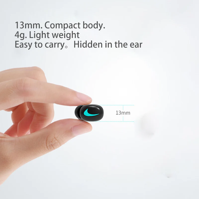 TWS Bluetooth 5 0 Наушники Беспроводные спортивные Гарнитура стерео водонепроницаемые