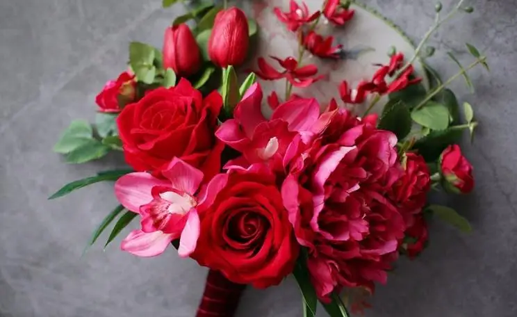 Китайский стиль свадебные декоративные весело и букет искусственных Роза Пион Букет невесты цветочный букет