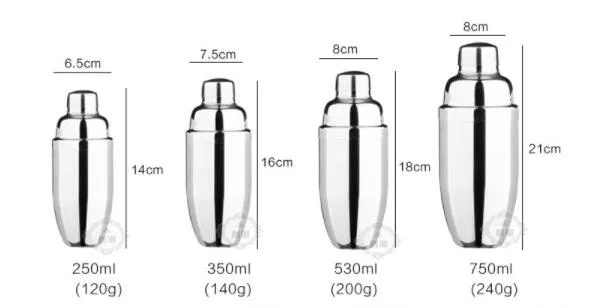 3 шт./упак. шейкер Бар, Набор аксессуаров для мартини комплект с мерный стаканчик и мешалка Нержавеющая сталь инструмент