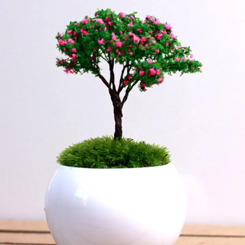 

Micro Mini Artificial Lamb Cherry Trees Willows Figures Crafts DIY Decoration Tree Miniatures Fairy Garden Landscape Potted Lawn