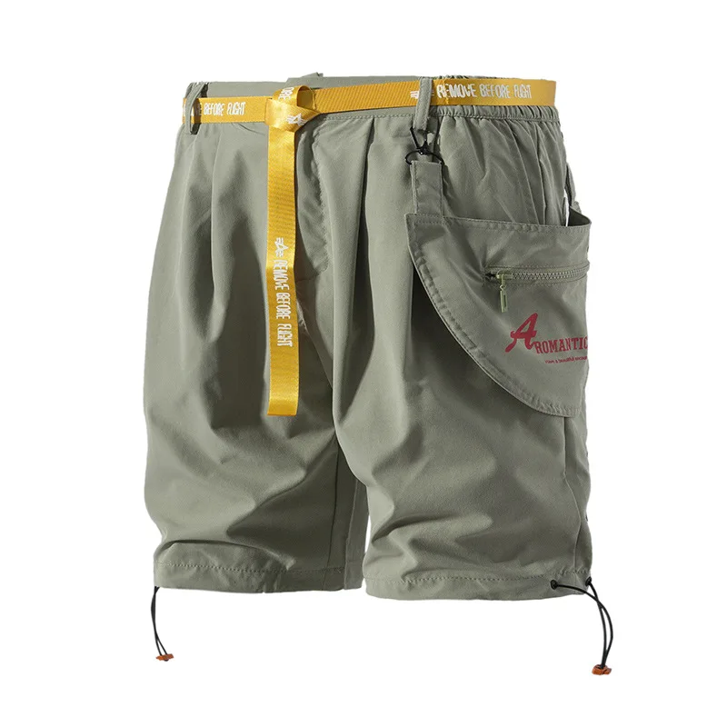 

MarKyi fashion zipper pocket mens shorts hip hop 2019 brand new drawstring men casual short pants plus size 5xl