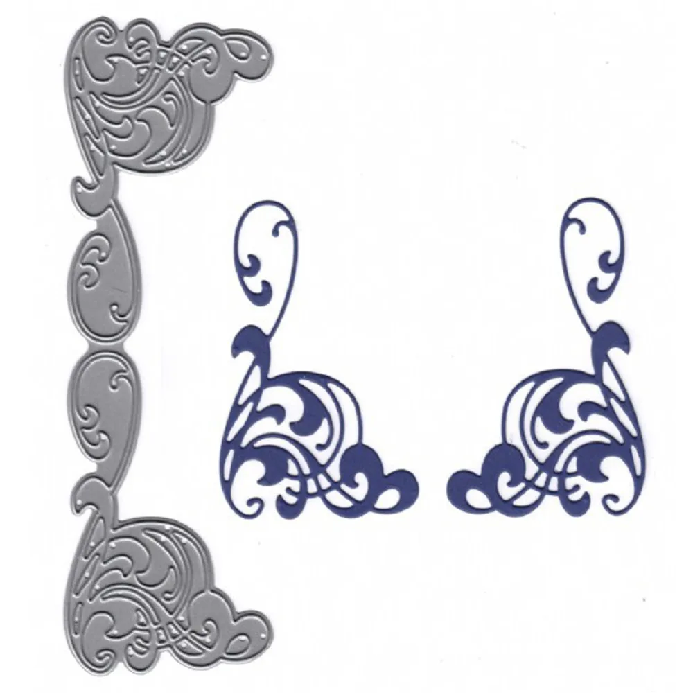 Buy Corner Border Metal Cutting Dies Stencil for DIY