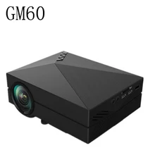 Portable Design GM60 LCD Projector 1000LM 800×480 Pixels 1080P USB HDMI VGA AV Connectivity Built-in HiFi Speaker Projector