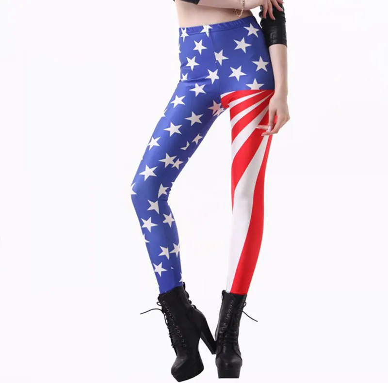 American USA Flag Womens Leggings For Women Printed Leggings Casual Legging Fitness For Women