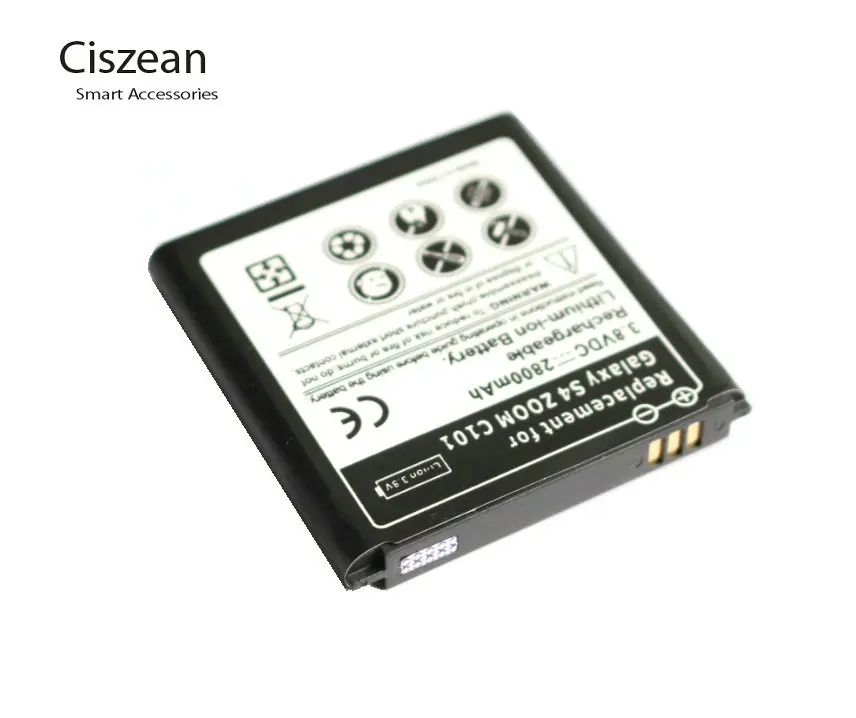 2x2800 mAh B740AC/K/E/U запасная батарея + настенное зарядное устройство для Samsung Galaxy S4 Zoom C101
