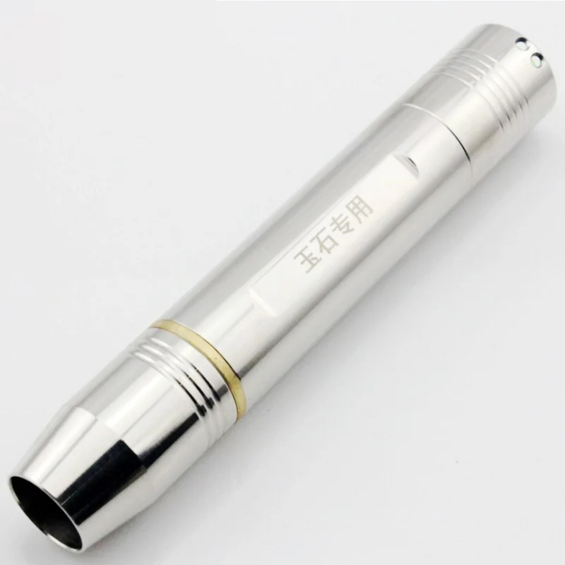 

White / Yellow/ Purple Light Gem Flashlight Stainless Steel For Jewelry Appraisal Using 18650 Li-ion Battery 3 Modes Torch