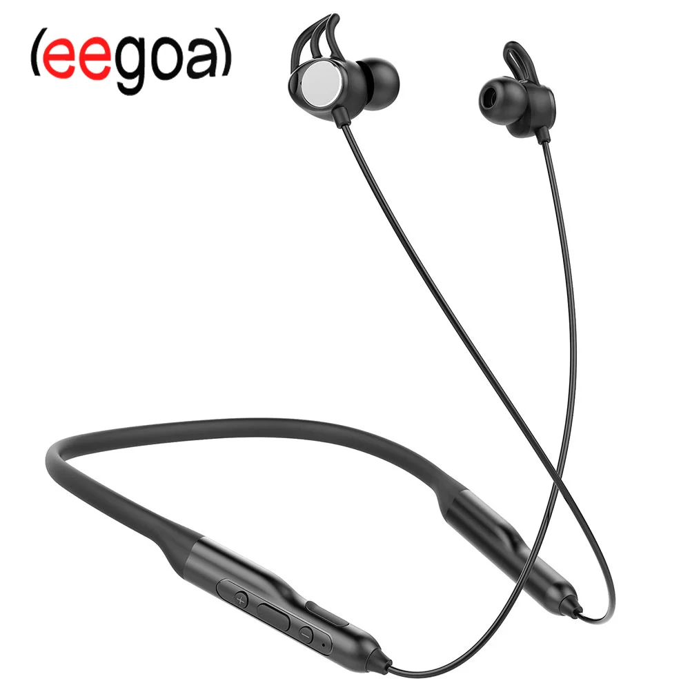 

Neck-mounted Headsets Stereo Magnetic Earphone Noise Reduction B-T Bluetooth 5.0 Headsets Ipx4 Sweatproof In Ear Earbuds