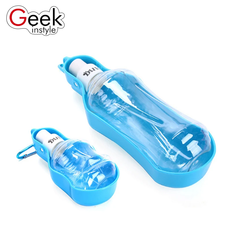 

Geekinstyle Dog Travel Water Bottle Dispenser Foldable Plastic Dog Cat Drinking Water Feeder Portable Pet Puppy Bowl