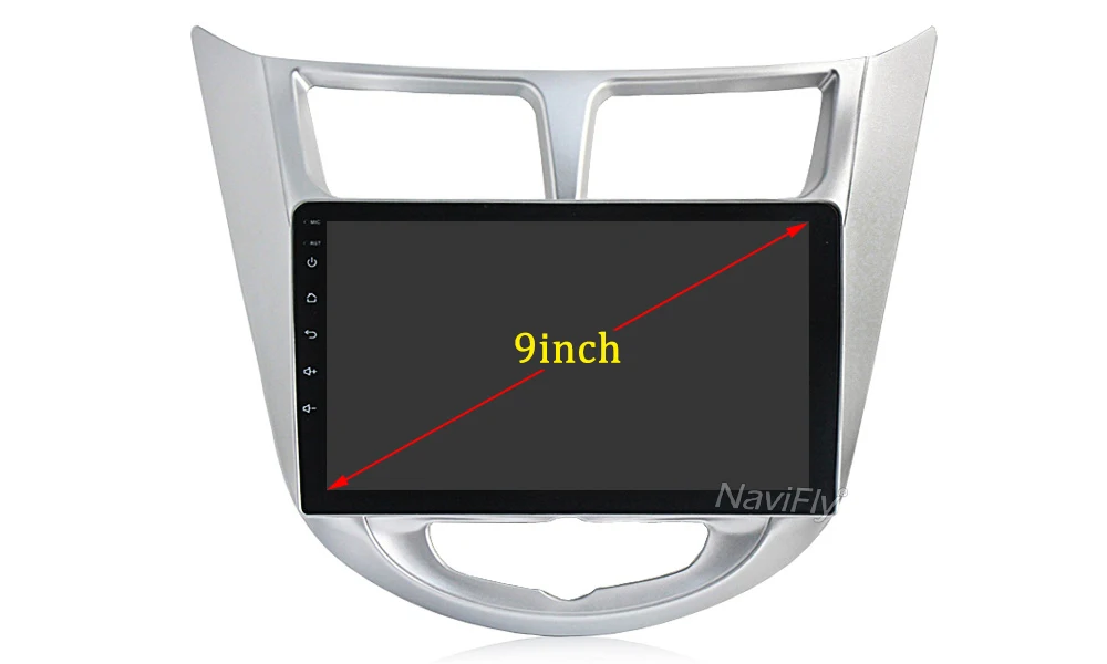 Flash Deal NaviFly Car Radio Multimedia no 2 din android Video Player Navigation GPS For Solaris 1 2 Hyundai Accent Verna Sedan 12