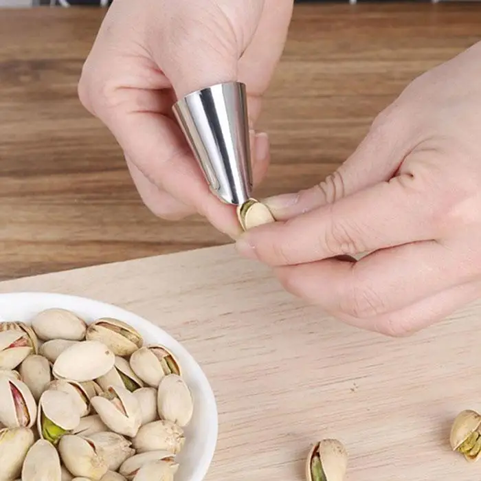 

Kitchen Bean Pine Nut Peeling Tool 5g Anti-cut Silver Finger Protector