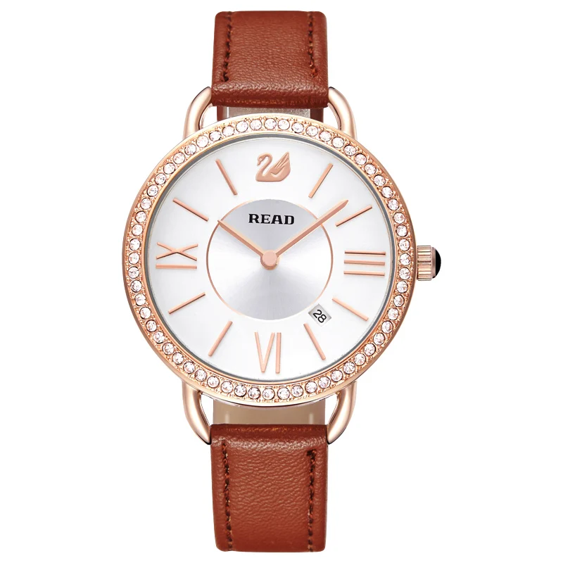 Luxury Brand READ Quartz Watches Women Watch Vogue Leather Watchband