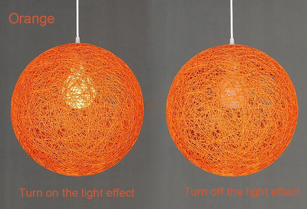 GO OCEAN Pendant Lights E27 Pendant Lamp Colorful Wood Rattan Parlor Light Fixtures For Restaurants Living Room Lighting (44)