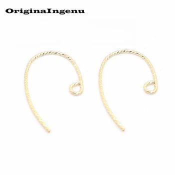 

Accessories for DIY Jewelry Making Handmade 14K Gold Filled Facet Pattern Earring Hooks Earwire Clasp Jewelry