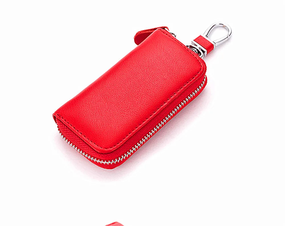 BISI GORO Luxury Key Holder Leather Key Organizer Men&Women Car Key Bag Fashion Housekeeper Key Holder Creative Gifts