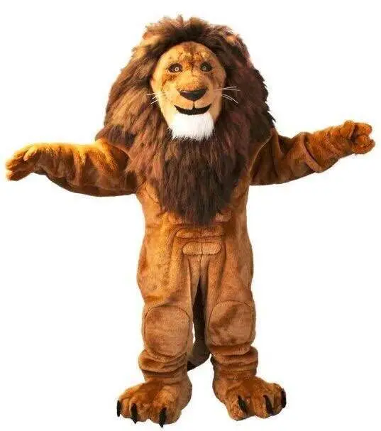 

mascot costumes for adults christmas Halloween Outfit Fancy Dress Suit Free Shipping lion king Long hair2019New