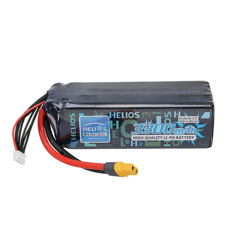 

High Quality Rechargeable Helios 22.2V 3300mAh 6S 60C XT60 Plug Lipo Battery For Trex 500 RC Helicopter Spare Parts