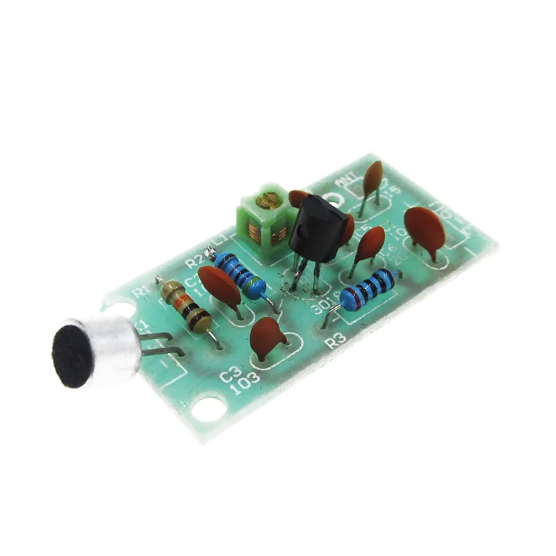 Модуль FM радиоприемника модулятор частоты беспроводной микрофон PCB Наборы
