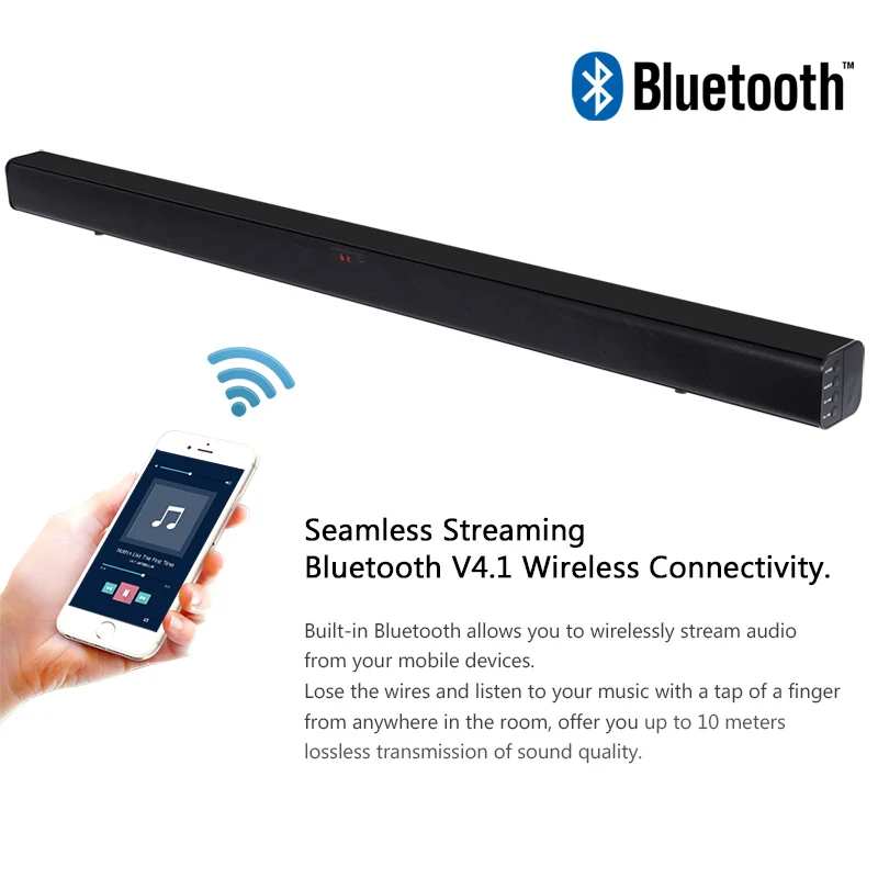 XGODY Bluetooth динамик Саундбар для домашнего кинотеатра RCA коаксиальный и оптический