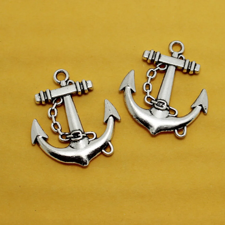 20pcs 27*31mm Nautical Anchor Charms for Jewelry Making DIY Handmade