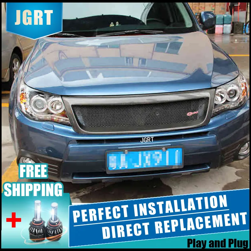 2 шт. светодиодный фары для Subaru forester 2009 2012 Автомобильный двойной ксеноновый