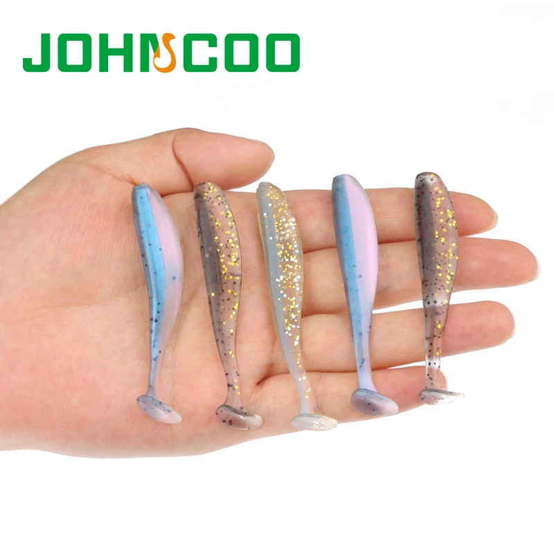 

JOHNCOO NEW 12pcs Artificial Fishing Wobblers Soft Bait 7cm 1.85g Soft Fishing Lure Bass Fishing Swimbait Silicone Fishing Bait