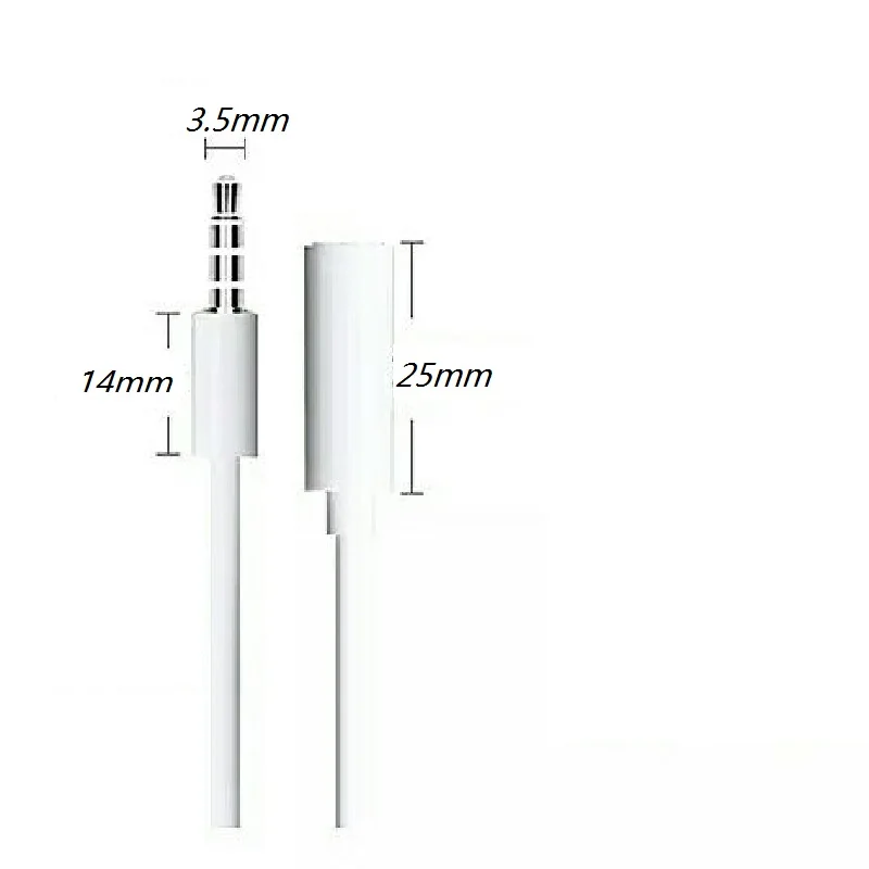 20pcs lot New coming Jack 3 5mm Male to female Audio Extension Cable 1M Extended for iphone 3 4 4s 5 5s 5c 6 6 plus Headphone
