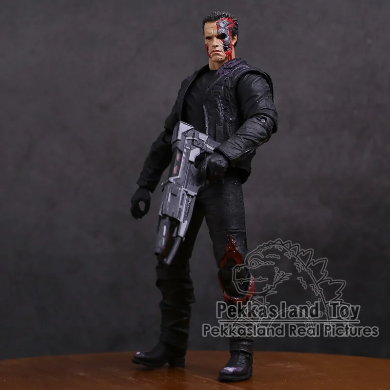 The Terminator T-800 Arnold Schwarzenegger PVC Action Figure Model Toy 18cm Doll