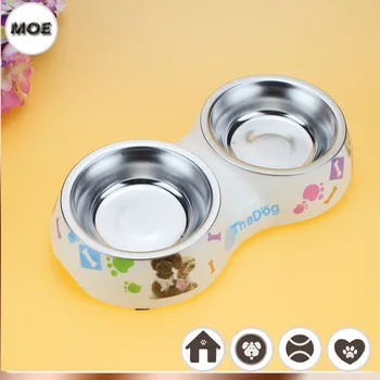 

2017 High Quality Stainless Steel Food Container Double Bowl For Dog Cat