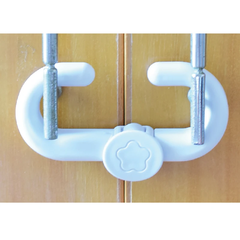 6 pcs/lot Plastic ABS free shipping baby safety sliding lock for children/kids/baby/child in cabinet cupboard