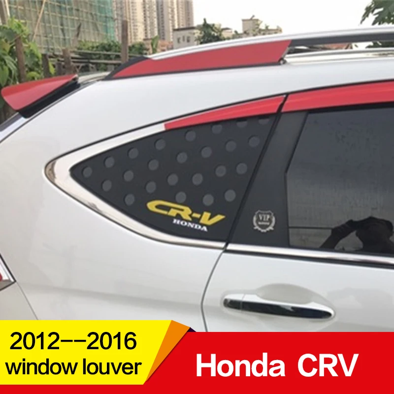 

Use for Honda CR-V Window Louver 2012 2013 2014 2015 2016 PP Plastic Sun Shade Visor Cove rear window decoration Car refitting