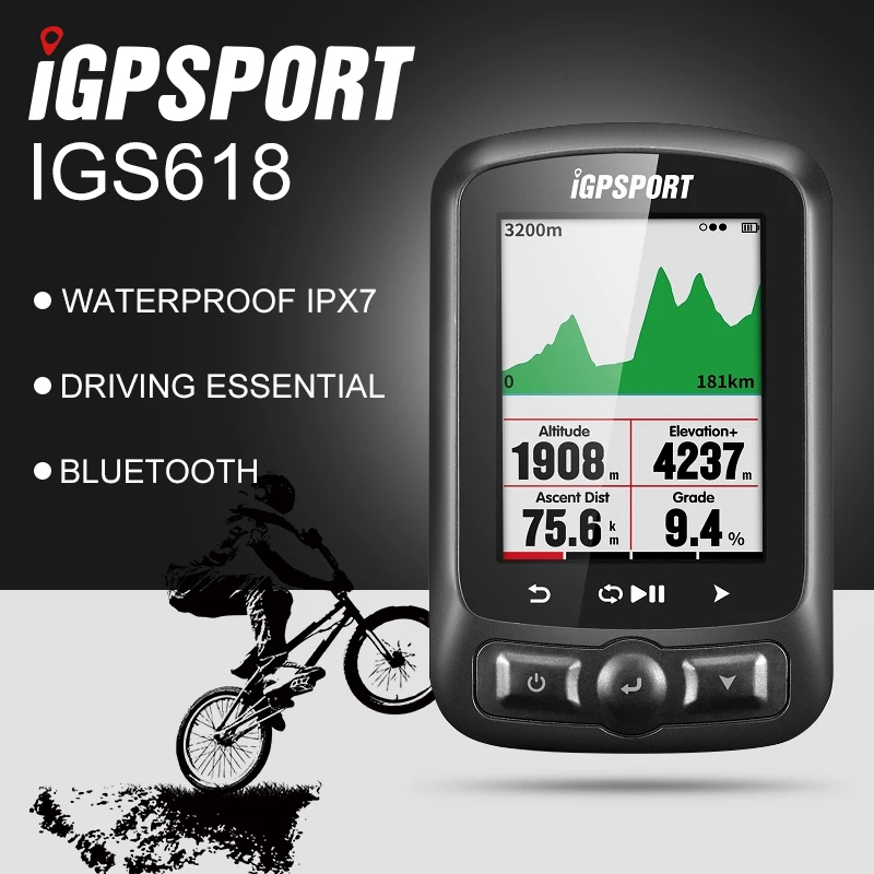 IGPSPORT ANT + GPS IGS618 Велосипедный блютуз Беспроводной секундомер Спидометр Водонепроницаемый IPX7 Велоспортный велосипедный Спидометр компьютер IGPSPORT ANT + GPS IGS618 Велосипедный блютуз Беспроводной секундомер Спидометр Водонепроницаемый IPX7 Велоспортный велосипедный Спидометр компьютер