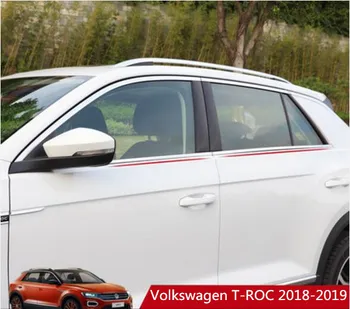 

STAINLESS STEEL CAR FULL WINDOW DECORATION STRIPS TRIM COVER FIT FOR Vw Volkswagen T-ROC 2018 2019