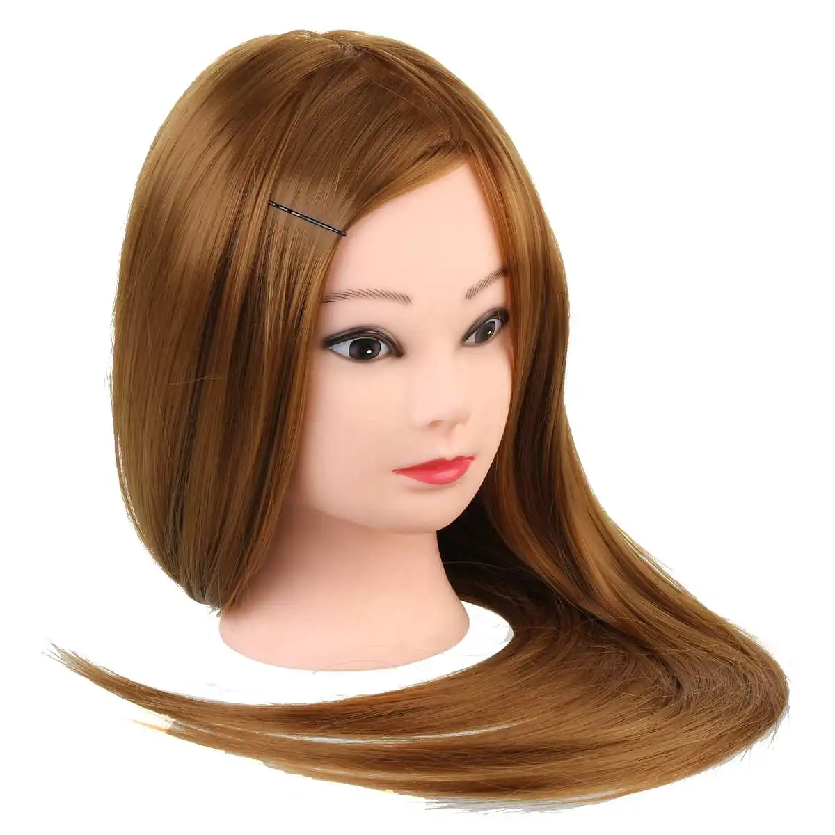 60 см манекен голова с золотыми волосами обучение Парикмахерская практика манекен куклы парикмахерские прически обучение манекены головы