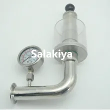 1,"(38 мм) OD50.5 трехзажимной предохранительный автоматический выпускной клапан/клапан выпуска воздуха 0,2-2,2 бар для бака для брожения пива, SS 304