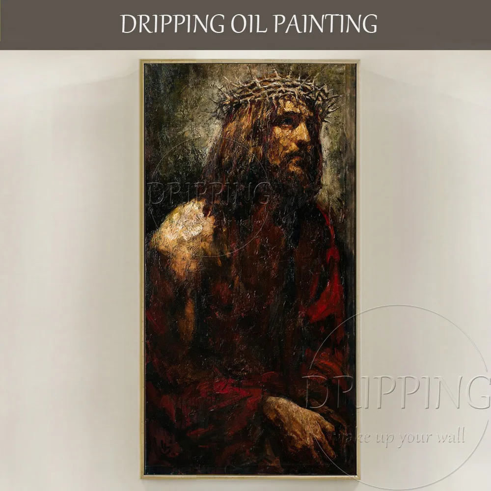 

Top Artist Hand-painted High Quality Chris Jesus Oil Painting Modern Abstract Wall Luxury Art Chris Jesus Portrait Oil Painting