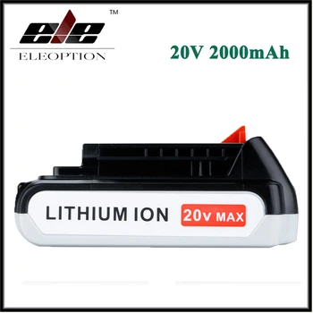 

Eleoption 20V 2.0AH Li-Ion Battery for Black & Decker LBXR20 LB20 LBX20 ASL186K BDCDMT120 CHH2220 LD3K220 LPP120 LST120