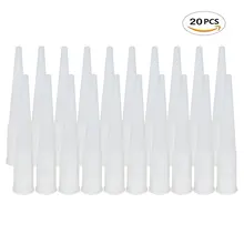 20 шт. картридж герметик насадка для картриджа трубка использовать сопло для картриджа с резьбой силиконовая насадка для картриджа герметик EU3
