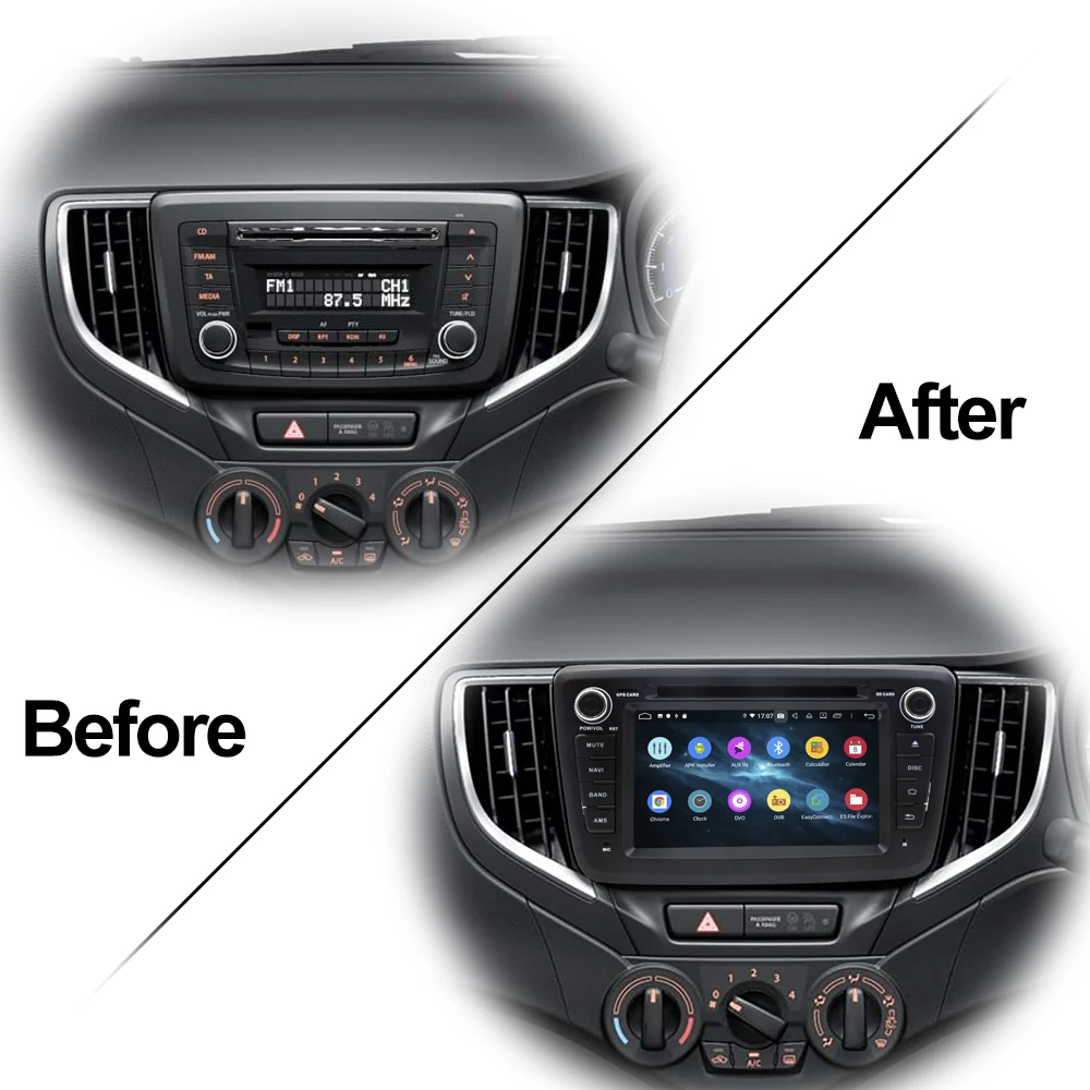Best Owtosin 2 din Android 9.0 Car DVD Radio For Suzuki Baleno 2016 2017 2018 Car GPS Navigation Multimedia Player 4GB RAM 32GB ROM 2