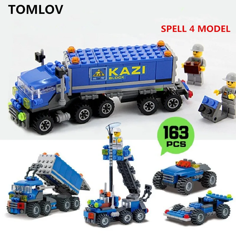 Tomlov DIY строительные блоки собраны пластиковой заглушкой детские игрушки
