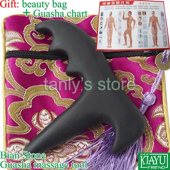 

Good quality! Wholesale & Retail Traditional Bian Needle therapy black bian stone massage cone