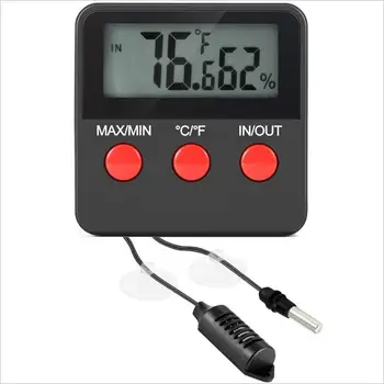 

Electronic Thermometer Hygrometer with Digital LCD Display Dry Humidity Temperature Measurement Device Mater